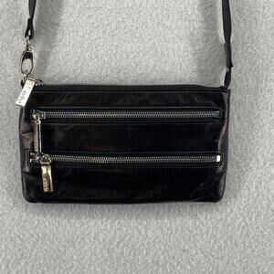 HOBO Bag Womens Leather Convertible Clutch Crossbody Slingbag Purple